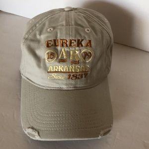 Eureka Arkansas Embroidered Baseball Cap Hat 100% Cotton Adjustable